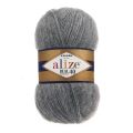 Пряжа Alize angora real 40 (182) средне-серый меланж, фото 1