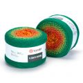 Пряжа YarnArt Flowers merino (533) зелень-терракот-желтый, фото 1