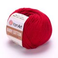 Пряжа YarnArt Baby Cotton (427) темно-красный, фото 1