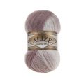 Пряжа Alize angora gold batik (5698) белый-пыльная сирень, фото 1