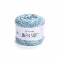 Пряжа YarnArt Linen Soft (7408) голубая лагуна, фото 1