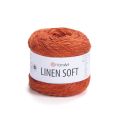 Пряжа YarnArt Linen Soft (7310) оранжевый, фото 1