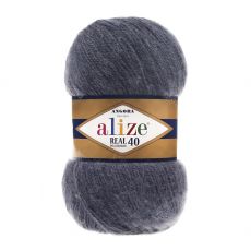 Пряжа Alize angora real 40 (411) джинс, фото 1