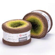 Пряжа YarnArt Rosegarden (322) коричневый-беж-фисташка, фото 1