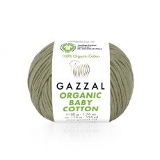 Пряжа Gazzal organic baby cotton (431) оливковый, фото 1