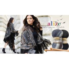 Пряжа Alize angora gold batik (5742) белый-серый-коричневый, фото 4