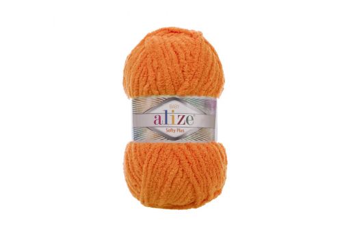 Пряжа Alize softy plus (06) оранжевый, фото 1