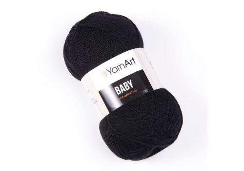 Пряжа YarnArt baby (585) черный, фото 1