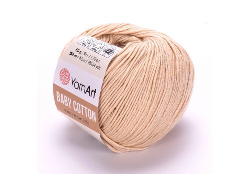 Пряжа YarnArt Baby Cotton (404) бежевый, фото 1