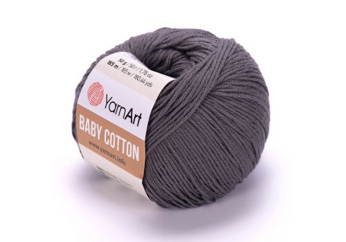 Пряжа YarnArt Baby Cotton (454) темно-серый, фото 1