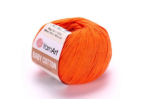 Пряжа YarnArt Baby Cotton (421) оранжевый, фото 1