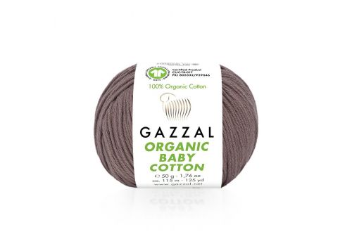 Пряжа Gazzal organic baby cotton (433) кофе с молоком, фото 1