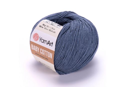 Пряжа YarnArt Baby Cotton (453) стальной, фото 1