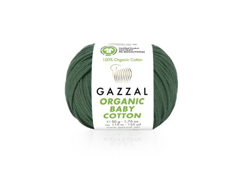 Пряжа Gazzal organic baby cotton (427) изумруд, фото 1