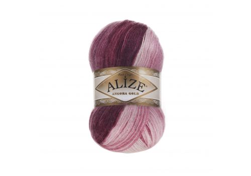 Пряжа Alize angora gold batik (1895) лилово-розовый, фото 1