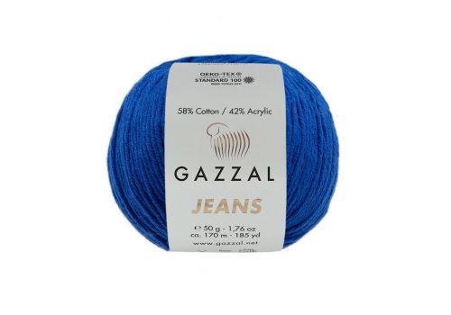 Пряжа Gazzal jeans (1157) василек, фото 1