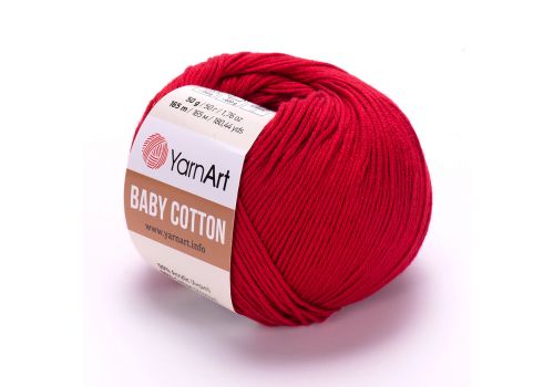 Пряжа YarnArt Baby Cotton (427) темно-красный, фото 1