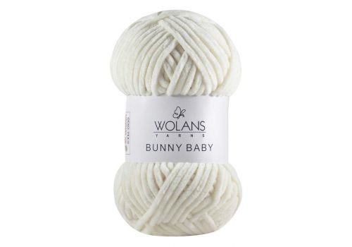Пряжа Wolans Bunny Baby (100-02) кремовый, фото 2
