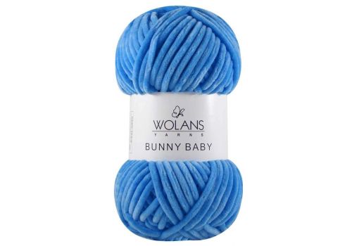 Пряжа Wolans Bunny Baby (100-35) королевский синий, фото 2