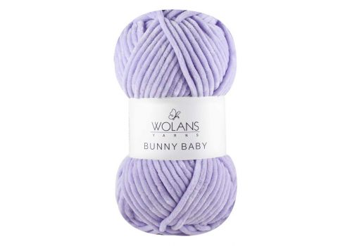 Пряжа Wolans Bunny Baby (100-15) сиреневый, фото 2