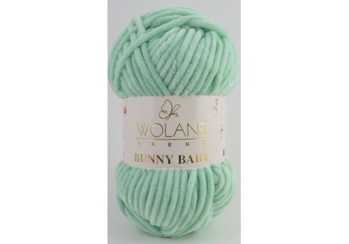 Пряжа Wolans Bunny Baby (100-57) темная мята, фото 1