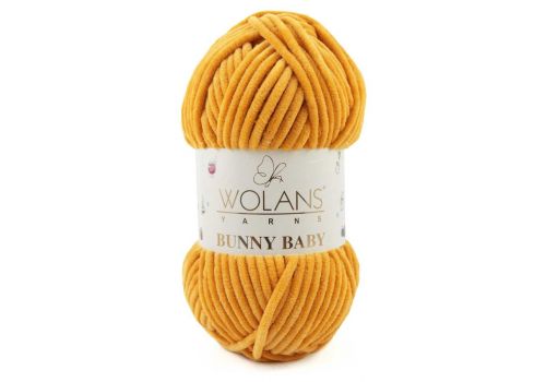 Пряжа Wolans Bunny Baby (100-37) горчица, фото 1