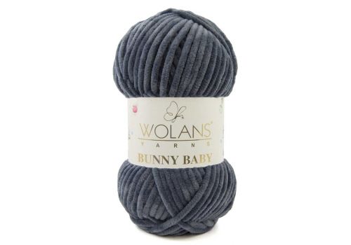 Пряжа Wolans Bunny Baby (100-30) серо-голубой, фото 1