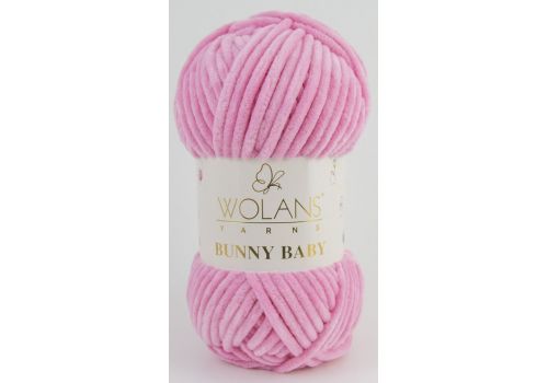 Пряжа Wolans Bunny Baby (100-06) темно-розовый, фото 1