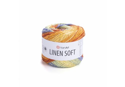 Пряжа YarnArt Linen Soft (7412) ара, фото 1