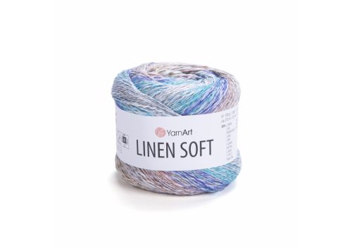 Пряжа YarnArt Linen Soft (7402) морской бриз, фото 1