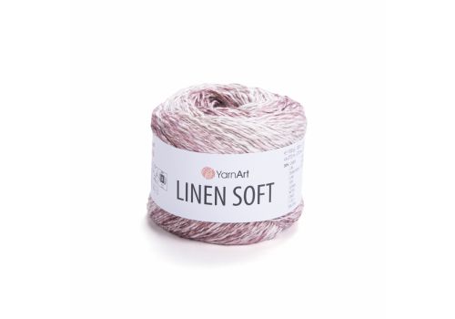 Пряжа YarnArt Linen Soft (7405) черничное пралине, фото 1