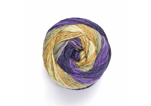 Пряжа YarnArt Linen Soft (7410) анютины глазки, фото 2
