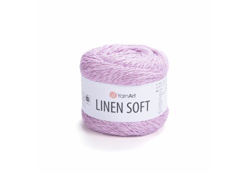 Пряжа YarnArt Linen Soft (7321) розово-сиреневый, фото 1