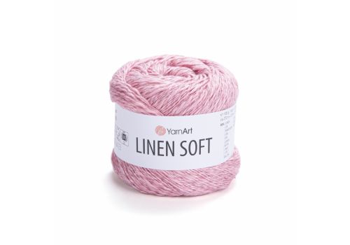 Пряжа YarnArt Linen Soft (7322) розовый, фото 1