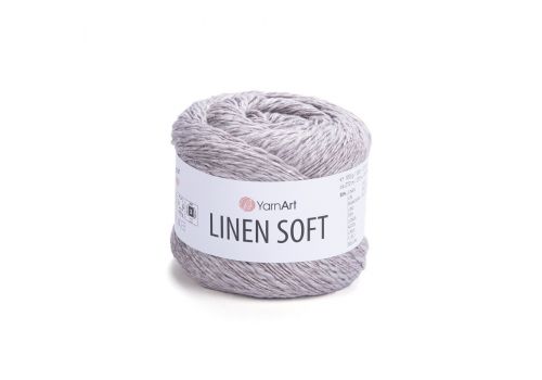 Пряжа YarnArt Linen Soft (7307) серебро, фото 1