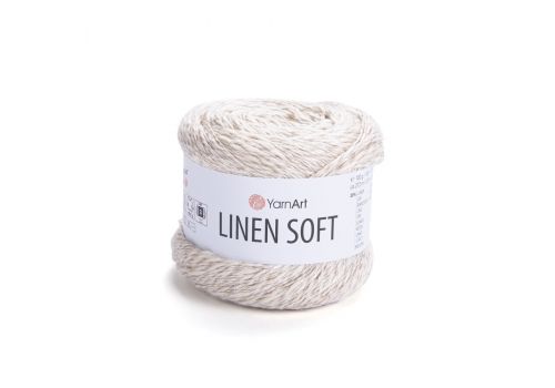 Пряжа YarnArt Linen Soft (7303) светлый беж, фото 1